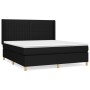 Boxspringbett mit schwarzer Stoffmatratze 180x200 cm von vidaXL, Betten und Lattenroste - Ref: Foro24-3132171, Preis: 648,08 ...