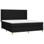 Boxspringbett mit schwarzer Stoffmatratze 180x200 cm von vidaXL, Betten und Lattenroste - Ref: Foro24-3132171, Preis: 648,08 ...