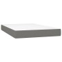 Cama box spring con colchón y LED tela gris oscuro 120x200 cm de vidaXL, Camas y somieres - Ref: Foro24-3134862, Precio: 440,...
