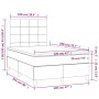 Cama box spring con colchón y LED tela gris oscuro 120x200 cm de vidaXL, Camas y somieres - Ref: Foro24-3134862, Precio: 440,...