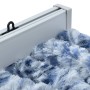 Cortina mosquitera azul y blanco chenilla 90x200 cm