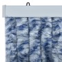 Cortina mosquitera azul y blanco chenilla 90x200 cm