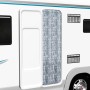 Weißer und grauer Chenille-Moskitonetzvorhang 90x200 cm von vidaXL, Moskitonetze für Fenster - Ref: Foro24-315133, Preis: 61,...