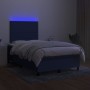 Cama box spring con colchón y LED tela azul 120x200 cm de vidaXL, Camas y somieres - Ref: Foro24-3134787, Precio: 430,63 €, D...