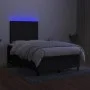 Cama box spring con colchón LED tela negro 120x200 cm de vidaXL, Camas y somieres - Ref: Foro24-3134703, Precio: 437,28 €, De...