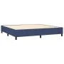 Box spring bed mattress and LED lights blue fabric 200x200 cm by vidaXL, Beds and slatted bases - Ref: Foro24-3134907, Price:...