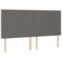 Box spring bed with gray synthetic leather mattress 180x200 cm by vidaXL, Beds and slatted bases - Ref: Foro24-3132397, Price...