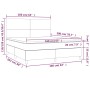 Cama box spring colchón y luces LED tela gris oscuro 160x200 cm de vidaXL, Camas y somieres - Ref: Foro24-3134726, Precio: 58...
