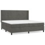 Cama box spring con colchón terciopelo gris oscuro 200x200 cm de vidaXL, Camas y somieres - Ref: Foro24-3132640, Precio: 605,...