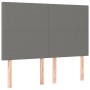 Cama box spring colchón y luces LED tela gris oscuro 140x190 cm de vidaXL, Camas y somieres - Ref: Foro24-3134710, Precio: 54...