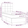 Cama box spring colchón y luces LED tela azul 100x200 cm de vidaXL, Camas y somieres - Ref: Foro24-3134859, Precio: 371,68 €,...