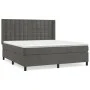 Box spring bed with dark gray velvet mattress 180x200 cm by vidaXL, Beds and slatted bases - Ref: Foro24-3132934, Price: 575,...