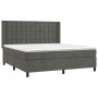 Boxspringbett mit dunkelgrauer Samtmatratze 180x200 cm von vidaXL, Betten und Lattenroste - Ref: Foro24-3132934, Preis: 586,6...