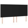 Box spring bed mattress and LED lights black fabric 160x200 cm by vidaXL, Beds and slatted bases - Ref: Foro24-3134727, Price...