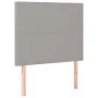 Box spring bed with fabric mattress and light gray LED 120x200 cm by vidaXL, Beds and slatted bases - Ref: Foro24-3135261, Pr...