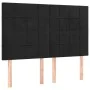 Box spring bed with black velvet mattress 140x190 cm by vidaXL, Beds and slatted bases - Ref: Foro24-3132677, Price: 495,05 €...