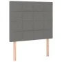 Box spring bed with mattress and LED dark gray fabric 120x200 cm by vidaXL, Beds and slatted bases - Ref: Foro24-3135422, Pri...