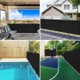 Red de privacidad HDPE negro 1x25 m 75 g/m²