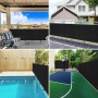 Red de privacidad HDPE negro 1,5x10 m 75 g/m²