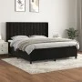 Cama box spring con colchón terciopelo negro 160x200 cm de vidaXL, Camas y somieres - Ref: Foro24-3132929, Precio: 545,64 €, ...