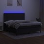 Cama box spring colchón y luces LED tela negro 180x200 cm de vidaXL, Camas y somieres - Ref: Foro24-3135055, Precio: 614,00 €...