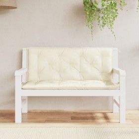 Garden bench cushions 2 pcs cream white 120x50x7 cm by vidaXL, Cushions for chairs and sofas - Ref: Foro24-315006, Price: 47,...