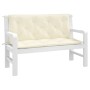 Gartenbankauflagen 2 Stück cremeweiß 120x50x7 cm von vidaXL, Kissen für Stühle und Sofas - Ref: Foro24-315006, Preis: 43,14 €...