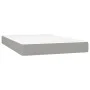 Box spring bed with fabric mattress and light gray LED 120x200 cm by vidaXL, Beds and slatted bases - Ref: Foro24-3134861, Pr...
