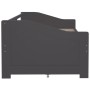 Sofá cama 3 plazas cajones madera maciza pino gris 90x200 cm