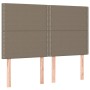 Cama box spring colchón y luces LED tela gris taupe 140x200 cm de vidaXL, Camas y somieres - Ref: Foro24-3135361, Precio: 489...