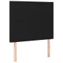 Box spring bed mattress and LED lights black fabric 90x200 cm by vidaXL, Beds and slatted bases - Ref: Foro24-3135247, Price:...