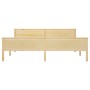 Estructura de cama sin colchón madera maciza de pino 200x200 cm