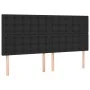 Box spring bed with mattress and LED black synthetic leather 200x200 cm by vidaXL, Beds and slatted bases - Ref: Foro24-31359...