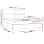 Box spring bed with mattress and LED black synthetic leather 180x200 cm by vidaXL, Beds and slatted bases - Ref: Foro24-31359...
