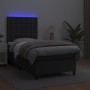 Cama box spring y colchón LED cuero sintético negro 80x200 cm de vidaXL, Camas y somieres - Ref: Foro24-3135909, Precio: 293,...