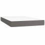Cama box spring colchón y LED cuero sintético gris 120x200 cm de vidaXL, Camas y somieres - Ref: Foro24-3135937, Precio: 430,...