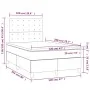 Boxspringbett mit Matratze und LED-grauem Kunstleder 120x200 cm von vidaXL, Betten und Lattenroste - Ref: Foro24-3135937, Pre...