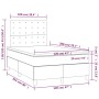 Cama box spring colchón y LED cuero sintético gris 120x200 cm de vidaXL, Camas y somieres - Ref: Foro24-3135937, Precio: 430,...
