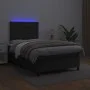 Boxspringbett mit Matratze und LED schwarzem Kunstleder 120x200 cm von vidaXL, Betten und Lattenroste - Ref: Foro24-3135933, ...