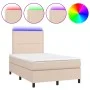 Boxspringbett LED Matratze Cappuccino Kunstleder 120x200cm von vidaXL, Betten und Lattenroste - Ref: Foro24-3135878, Preis: 3...