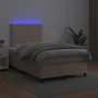 Boxspringbett LED Matratze Cappuccino Kunstleder 120x200cm von vidaXL, Betten und Lattenroste - Ref: Foro24-3135878, Preis: 3...