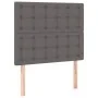 Cama box spring y colchón LED cuero sintético gris 90x200 cm de vidaXL, Camas y somieres - Ref: Foro24-3135925, Precio: 352,2...