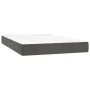 Boxspringbett mit Matratze und dunkelgrauem LED-Samt 120x200 cm von vidaXL, Betten und Lattenroste - Ref: Foro24-3135994, Pre...