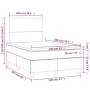 Boxspringbett mit Matratze und dunkelgrauem LED-Samt 120x200 cm von vidaXL, Betten und Lattenroste - Ref: Foro24-3135994, Pre...