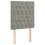Cama box spring colchón y LED terciopelo gris claro 100x200 cm de vidaXL, Camas y somieres - Ref: Foro24-3136287, Precio: 341...