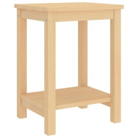 Mesitas de noche madera maciza de pino natural 35x30x47cm