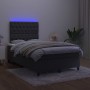 Box spring bed with mattress and LED black velvet 120x200 cm by vidaXL, Beds and slatted bases - Ref: Foro24-3136295, Price: ...