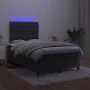 Box spring bed with mattress and LED black velvet 120x200 cm by vidaXL, Beds and slatted bases - Ref: Foro24-3136295, Price: ...