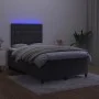 Boxspringbett mit Matratze und LED-Samt in Schwarz, 120 x 200 cm von vidaXL, Betten und Lattenroste - Ref: Foro24-3136355, Pr...