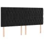 Box spring bed with mattress and LED black velvet 200x200 cm by vidaXL, Beds and slatted bases - Ref: Foro24-3136325, Price: ...